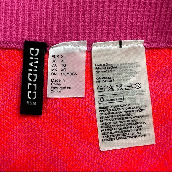 ★ NWOT H&M Divided Knit Skirt - Pink ★ - Picture 7 of 15
